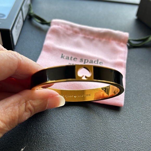 Kate Spade Bangle Bracelet - Black/Gold - NWOT - Picture 8 of 8